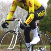 Ed Dean (Norwich ABC)  rides his 1984 Pinarello to the classic bike win at the Diss & District 25s at Bressingham Picture: Fergus Muir