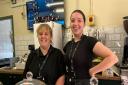 Team member Eve Coates and supervisor Amy Williams in the new Carriages café at Bressingham Steam Museum and Gardens.