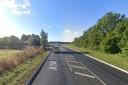 A two vehicle crash has happened on the A140 by Yaxley