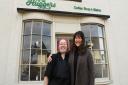 New vegan café Huggers in Long Stratton. Chef Chloe George and owner Lisa Dunn.