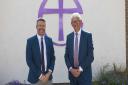 Rob Connelly, executive headteacher at Harleston and Richard Cranmer, chief executive of St Benet's MAT