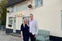 Couple Lucy Bull and Craig Grant run The Crown in Pulham Market and are giving away 100 free Christmas dinners.