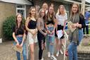 Pupils receiving their GCSE results at Archbishop Sancroft High School.