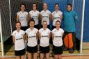 Harleston Magpies Ladies indoor team line up for a team photograph at Nottingham Picture: CLUB