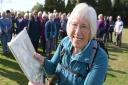 Sue Walker with the Wensum Ramblers