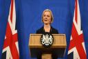 Prime minister Liz Truss during a press conference in the briefing room at Downing Street, London