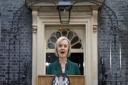 Britain\'s shortest serving PM ever Liz Truss making her final speech outside 10 Downing Street