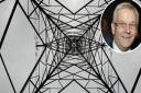 Norfolk county councillor Barry Duffin (inset) is among those concerned about pylons