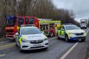 The incident happened on the A143 at Rickinghall