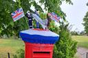 Bev Mayhew from Harleston made a postbox topper for Armed Forces Day