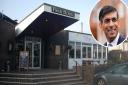 The Park Hotel in Diss is to accommodate asylum seekers, amid the pledge by prime minister Rishi Sunak (inset) to 'stop the boats'