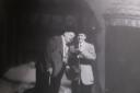 A rare picture of Laurel and Hardy on stage at the Hippodrome 70 years ago