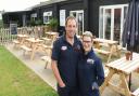 Rob and Becca Hirst at Hirst's Farm Shop and Cafe in Ormesby St Margaret