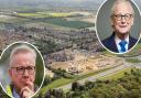 Decisions over thousands of Norfolk homes are back in limbo. Pictured: Michael Gove and Lord Deben