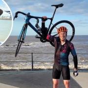 Ian Doe, 51, of Diss, embarked on a charity cycling challenge in memory of son, Callum (pictured), who died from a brain tumour aged 15