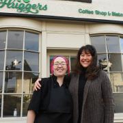 New vegan café Huggers in Long Stratton. Chef Chloe George and owner Lisa Dunn.