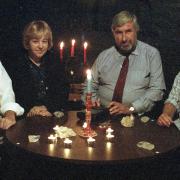 The Scole Experiment team. Pictured (left to right) Alan Bennett, Diana Bennett, Robin Foy and Sandra Foy