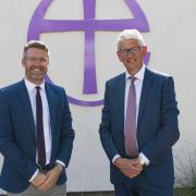 Rob Connelly, executive headteacher at Harleston and Richard Cranmer, chief executive of St Benet's MAT