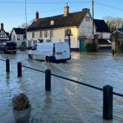 Heavy rain caused flooding in Long Stratton