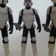 Stormtrooper collectables in the May the Toys Be with You exhibition. Picture: TIME & TIDE EXHIBITION