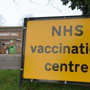 The large-scale Covid vaccination centre at Connaught Hall in Attleborough