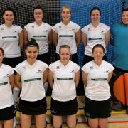 Harleston Magpies Ladies indoor team line up for a team photograph at Nottingham Picture: CLUB