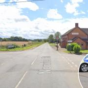 There was a crash near the crossroads in Foncett End, close to the Jolly Farmers pub